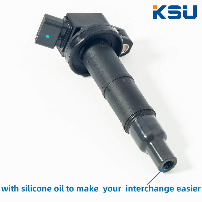 KSU حزمة ملف الإشعال KSU 2.4L متوافقة مع تويوتا كامري هايلاندر RAV4 TC، UF333، 90919-02244، 6731307 (4 حزمة) (ملاحظة: كامري، ماتريكس وكورولا، المصنوعة في اليابان، لا تناسب المصنوعة في الولايات المتحدة)  - Image 2